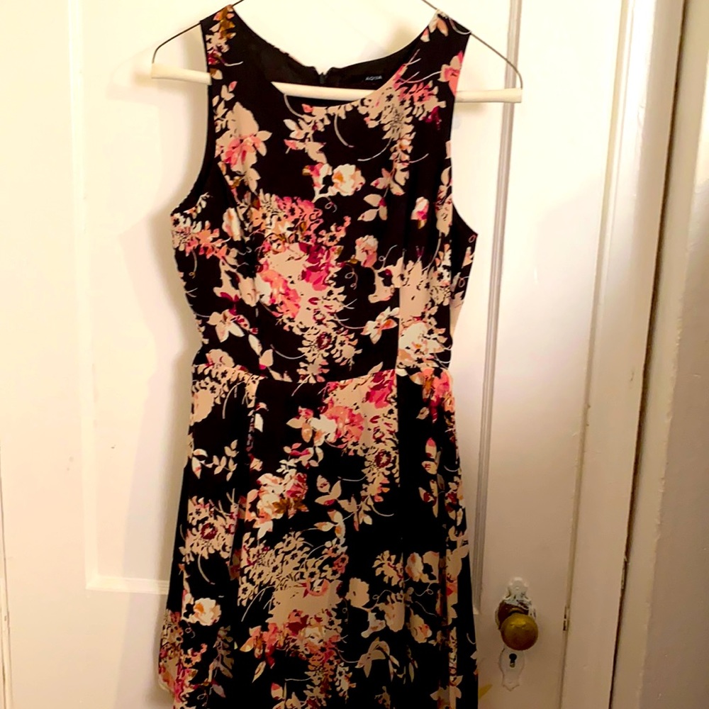 AQua  floral dress size S like new